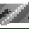 Mexen Mist L ușile de duș rabatabile dreapta 115 cm, grilaj negru, negru - 8A4L-115-000-70-77-P