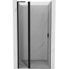 Mexen Mist L uși de duș batante 95 cm, transparent, negru - 8A4L-095-000-70-00