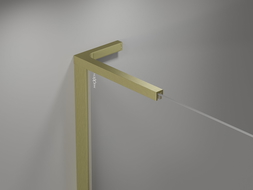 Mexen Mist L uși de duș cu deschidere 150 cm, transparent, auriu periat - 8A4L-150-001-55-00