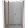 Mexen Mist L uși de duș articulate 150 cm, transparent, cupru periat - 8A4L-150-001-65-00
