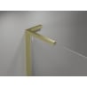 Mexen Mist L ușă de duș batantă 120 cm, transparent, auriu periat - 8A4L-120-000-55-00