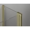 Mexen Mist L ușă de duș batantă 120 cm, transparent, auriu periat - 8A4L-120-000-55-00