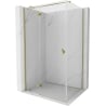 Mexen Mist H T cabină de duș pivotantă stânga 90 x 100 cm, transparent, aur - 8A5T-090-100-50-00-L