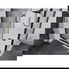 Mexen Apia cabină de duș extensibilă 110 x 90 cm, transparent, Neagră + cadă de duș Flat, Albă- 840-110-090-70-00-4010B