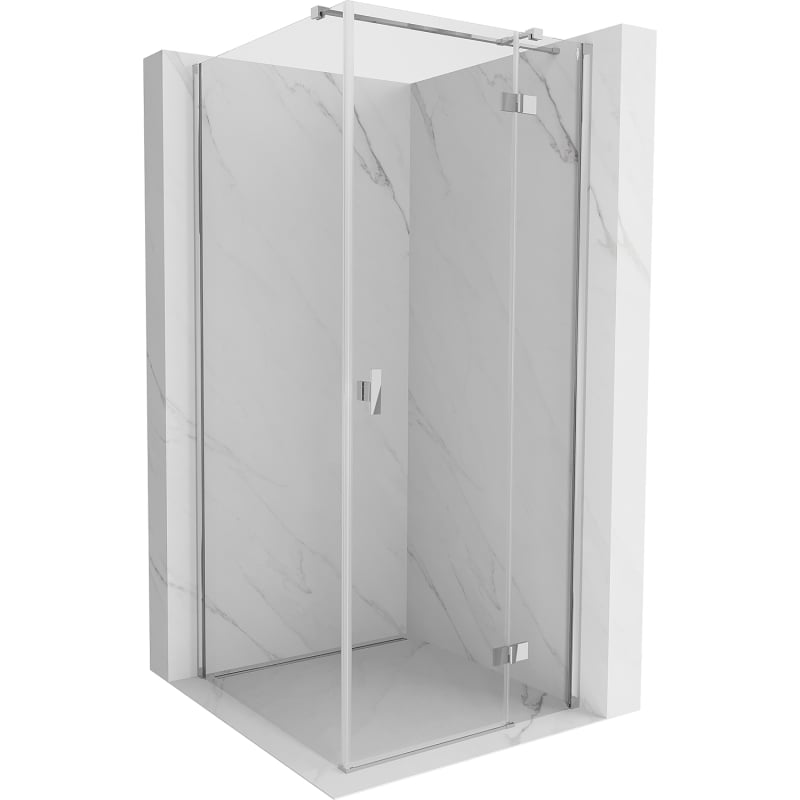 Mexen Mist H T cabină de duș cu ușă dreapta 100 x 100 cm, transparent, crom - 8A5T-100-100-01-00-P