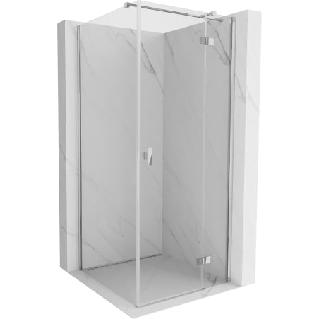 Mexen Mist H T cabină de duș cu ușă dreapta 100 x 100 cm, transparent, crom - 8A5T-100-100-01-00-P