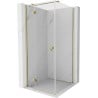 Mexen Mist H T cabină de duș cu deschidere stânga 120 x 120 cm, transparent, auriu - 8A5T-120-120-50-00-L
