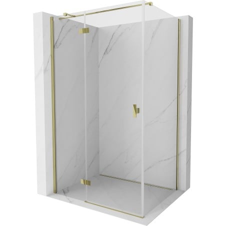 Mexen Mist H T cabină de duș cu deschidere stânga 115 x 120 cm, transparent, auriu - 8A5T-115-120-50-00-L