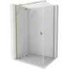 Mexen Mist H T cabină de duș cu deschidere stânga 115 x 120 cm, transparent, auriu - 8A5T-115-120-50-00-L