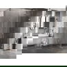 Mexen Lunar-B cabină de duș pivotantă dreapta 100 x 100 cm, transparent, crom - 832-100-100-01-00-P