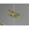 Mexen Mist H T cabină de duș cu ușă dreaptă 95 x 95 cm, transparent, aurie - 8A5T-095-095-50-00-P