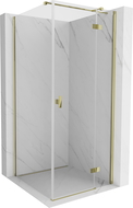 Mexen Mist H T cabină de duș cu ușă dreaptă 95 x 95 cm, transparent, aurie - 8A5T-095-095-50-00-P