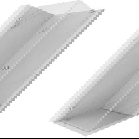 Mexen Lunar-B L cabină de duș pivotantă stânga 100 x 100 cm, transparent, crom - 832L-100-100-01-00-L