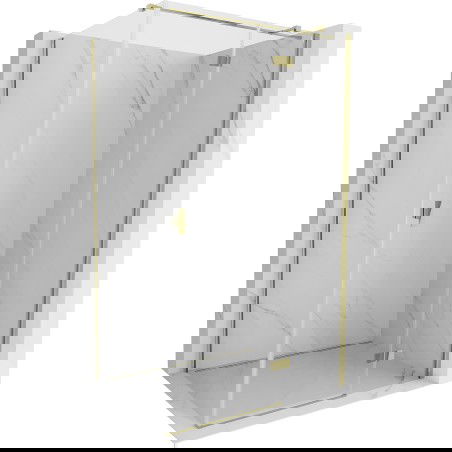 Mexen Mist H T cabină de duș cu deschidere dreapta 90 x 110 cm, transparent, auriu - 8A5T-090-110-50-00-P