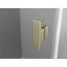 Mexen Mist H T cabină de duș cu ușă articulată stânga 120 x 90 cm, transparent, auriu periat - 8A5T-120-090-55-00-L