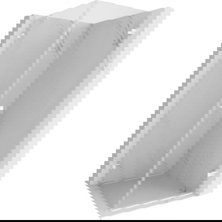 Mexen Lunar-B cabină de duș pivotantă dreaptă 80 x 80 cm, transparentă, albă - 832-080-080-20-00-P