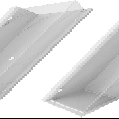 Mexen Lunar-B L cabină de duș batantă stângă 90 x 70 cm, transparent, albă - 832L-090-070-20-00-L