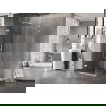 Mexen Lunar-B L cabină de duș batantă stânga 80 x 80 cm, transparent, albă - 832L-080-080-20-00-L