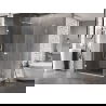 Mexen Lunar-B L cabină de duș pivotantă stânga 90 x 80 cm, transparent, alb - 832L-090-080-20-00-L