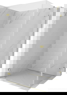 Mexen Lunar-B balos zuhanykabin balra nyíló 95 x 70 cm, átlátszó, arany - 832-095-070-50-00-L