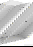 Mexen Lunar-B cabină de duș dreptunghiulară dreapta 80 x 70 cm, transparent, aurie - 832-080-070-50-00-P