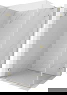 Mexen Lunar-B L nyitható zuhanykabin bal 80 x 70 cm, átlátszó, arany - 832L-080-070-50-00-L