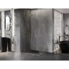 Mexen Lunar-B cabină de duș cu deschidere pe stânga 100 x 80 cm, transparentă, auriu periat - 832-100-080-55-00-L