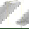 Mexen Mist H T cabină de duș batantă stânga 95 x 95 cm, transparent, auriu periat - 8A5T-095-095-55-00-L