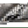 Mexen Lunar-B cabină de duș rabatabilă dreapta 80 x 80 cm, transparent, auriu periat - 832-080-080-55-00-P