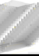 Mexen Lunar-B cabină de duș cu deschidere dreapta 100 x 90 cm, transparent, auriu periat - 832-100-090-55-00-P