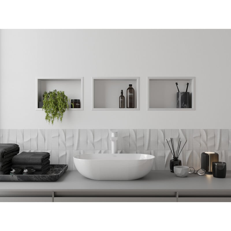 Mexen X-Wall-R fali polc peremmel 30 x 20 cm, fehér - 1920302010