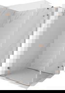 Mexen Lunar-B zuhanykabin balra nyíló ajtóval, 95 x 80 cm, átlátszó, rózsaarany - 832-095-080-60-00-L