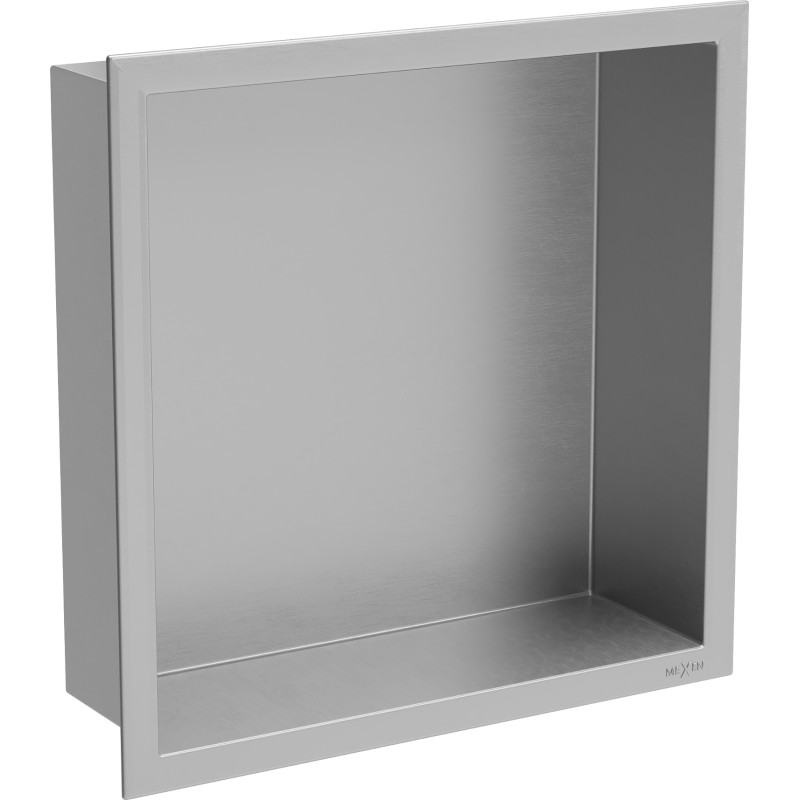 Mexen X-Wall-R 30 x 30 cm-es peremes mélyedéses polc, inox - 1910303010