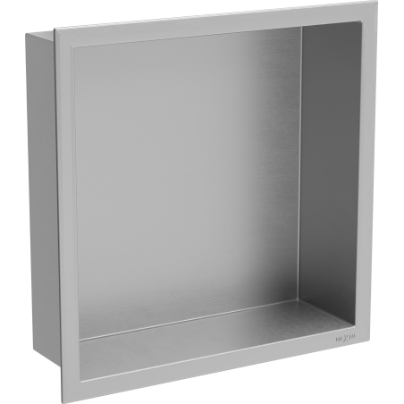 Mexen X-Wall-R fürdőszoba süllyesztett polc kerettel 30 x 30 cm, inox - 1910303010