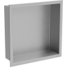 Mexen X-Wall-R raft de încastrare cu flanșă 30 x 30 cm, inox - 1910303010