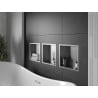 Mexen X-Wall-R fürdőszoba süllyesztett polc kerettel 30 x 30 cm, inox - 1910303010