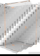 Mexen Mist-H T nyíló zuhanykabin balos 95 x 70 cm, átlátszó, csiszolt réz - 8A5T-095-070-65-00-L