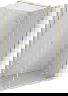 Mexen Mist-H T cabină de duș batantă dreapta 90 x 80 cm, transparentă, aurie periată - 8A5T-090-080-55-00-P