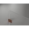 Mexen Lunar-B cabină de duș pivotantă dreapta 90 x 70 cm, transparent, aur roz - 832-090-070-60-00-P