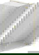 Mexen Mist-H T jobbra nyíló zuhanykabin 75 x 85 cm, átlátszó, arany matt - 8A5T-075-085-55-00-P