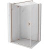 Mexen Mist H T cabină de duș rabatabilă stânga 120 x 70 cm, transparent, cupru periat - 8A5T-120-070-65-00-L