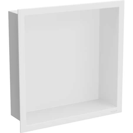 Mexen X-Wall-R fürdőszoba süllyesztett polc kerettel 30 x 30 cm, Fehér - 1920303010