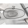 Mexen Glass cadă de baie freestanding transparentă 170 x 85 cm, clear, dop crom - 58061708508