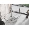 Mexen Glass cadă de baie freestanding transparentă 170 x 85 cm, clear, dop crom - 58061708508