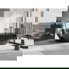 Mexen Glass negru cadă freestanding transparentă 170 x 85 cm, dop crom - 58061708513