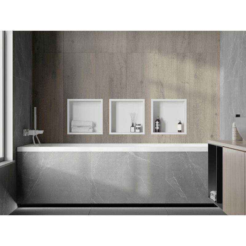 Mexen X-Wall-R raft nișă cu flanșă 30 x 30 cm, alb - 1920303010