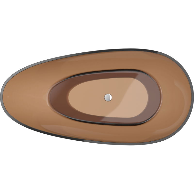 Mexen Glass cadă freestanding transparentă 170 x 85 cm, dop cromat - 58061708505