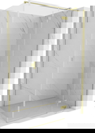 Mexen Mist-H T cabină de duș pivotantă dreapta 105 x 110 cm, transparentă, auriu periat - 8A5T-105-110-55-00-P