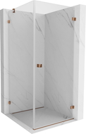 Mexen Lunar-B cabină de duș cu deschidere dreapta 90 x 90 cm, transparent, aur roz - 832-090-090-60-00-P