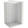 Mexen Mist H T cabină de duș cu deschidere dreaptă 105 x 120 cm, transparent, auriu periat - 8A5T-105-120-55-00-P